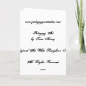 Fertigen Sie besonders an: Dankbares Feiertagskarte (Rückseite)