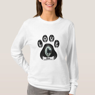 (Fertigen Sie) besonders an, Hündchen-Tatze mit T-Shirt