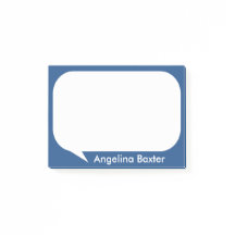 Fertigen Sie Blau und Weiß Gesprächs-Blase