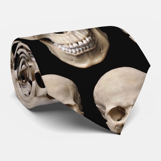 Fertigen Sie coole Schädel-Party-Krawatte Krawatte (Gerollt)