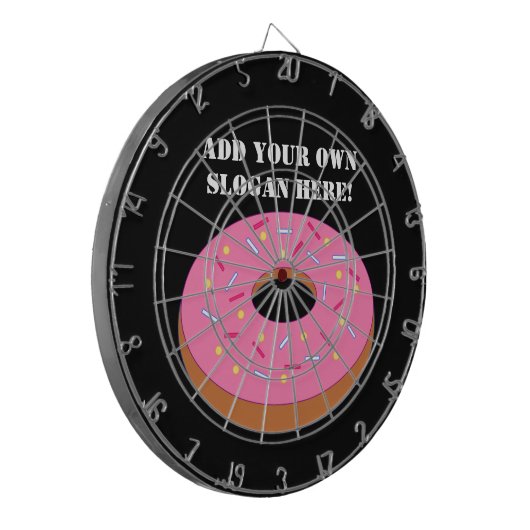 Fertigen Sie diese Ring-Krapfen-Grafik besonders Dartscheibe (Vorderseite Links)