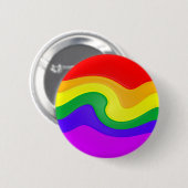 Fertigen Sie diesen Regenbogen-Strudel besonders Button (Vorne & Hinten)