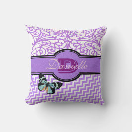 Fertigen Sie dieses extravagante Lila und Kissen