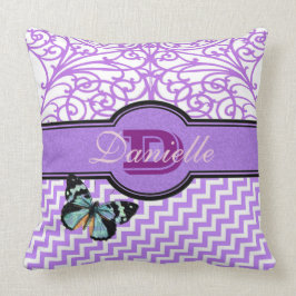 Fertigen Sie dieses extravagante Lila und Kissen