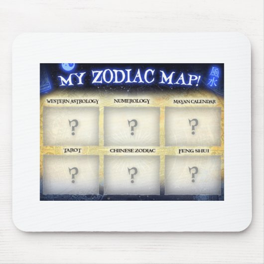 Fertigen Sie dieses mousepad bei ZodiacMap.com (Vorne)