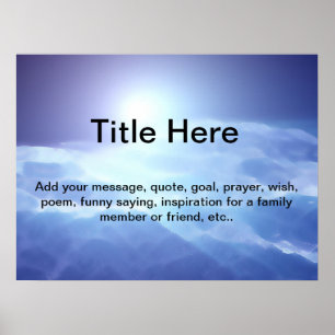 Fertigen Sie dieses Plakat besonders an