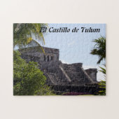 Fertigen Sie El Castillo de Tulum - Mayaruinen Puzzle (Horizontal)
