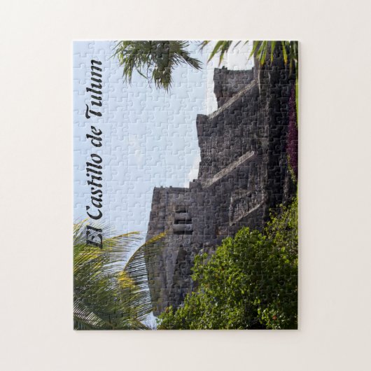 Fertigen Sie El Castillo de Tulum - Mayaruinen Puzzle (Vertikal)