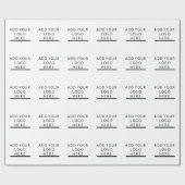 Fertigen Sie - Entwurf - addieren Ihr Logo Geschenkpapier (Flach)