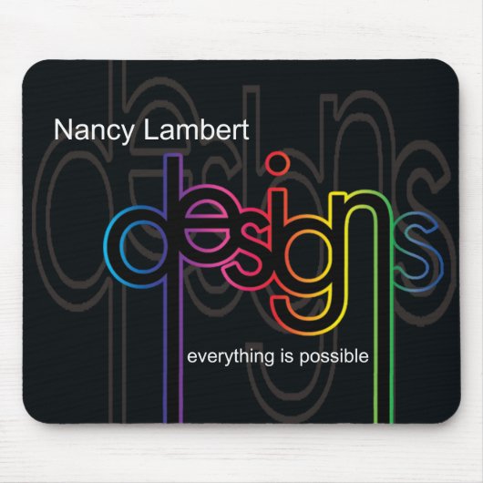 Fertigen Sie Entwurfs-Logo Nancys Lambert Mousepad (Vorne)