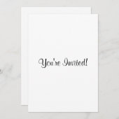 Fertigen Sie es besonders an! Feste Muster-Basis Einladung (Vorne/Hinten)