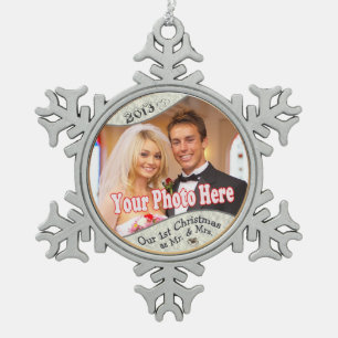 Fertigen Sie es besonders an! - Unser 1. Schneeflocken Zinn-Ornament