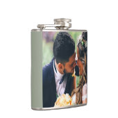 Fertigen Sie Hochzeits-Paar-Foto-Geschenk Flachmann (Rechts)