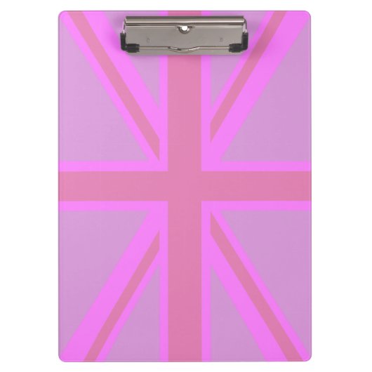 Fertigen Sie Ihr behalten Ruhe, Text auf rosa Klemmbrett (Vorderseite)