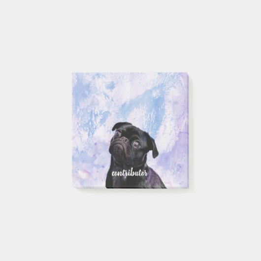 Fertigen Sie Ihr besitzen sehr schwarzen Post-it Klebezettel (Vorderseite)