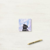 Fertigen Sie Ihr besitzen sehr schwarzen Post-it Klebezettel (Auf Schreibtisch)