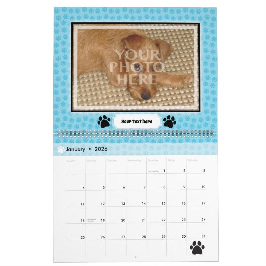 Fertigen Sie Ihr eigenes Hunde-oder Kalender (Jan 2026)