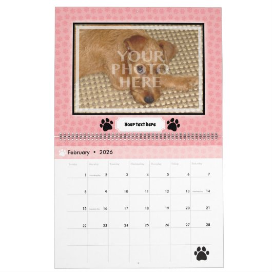 Fertigen Sie Ihr eigenes Hunde-oder Kalender (Feb 2026)