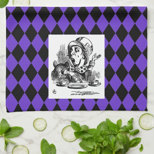 Fertigen Sie Ihr Farbeharlekin-wütendes Geschirrtuch (Gefaltet)