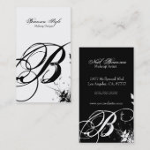 fertigen Sie Ihr Monogramm besonders an Visitenkarte (Vorne/Hinten)