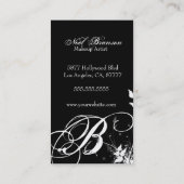 fertigen Sie Ihr Monogramm besonders an Visitenkarte (Rückseite)