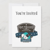 Fertigen Sie Ihr NamensFitness-Turnhallen-Logo Einladung (Vorderseite)