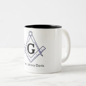 Fertigen Sie Ihre eigene FreimaurerTasse besonders Zweifarbige Tasse (VorderseiteRechts)
