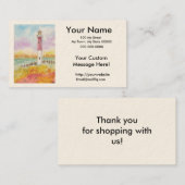 Fertigen Sie Ihre eigenen Leuchtturm-Visitenkarten Visitenkarte (Vorne/Hinten)