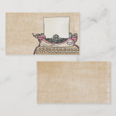 fertigen Sie Ihre Schreibmaschinen-Visitenkarte Visitenkarte (Vorne/Hinten)