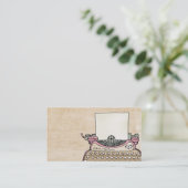 fertigen Sie Ihre Schreibmaschinen-Visitenkarte Visitenkarte (Stehend Vorderseite)