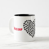 Fertigen Sie Ihre Tasse der Name des Haustieres (Vorderseite Links)