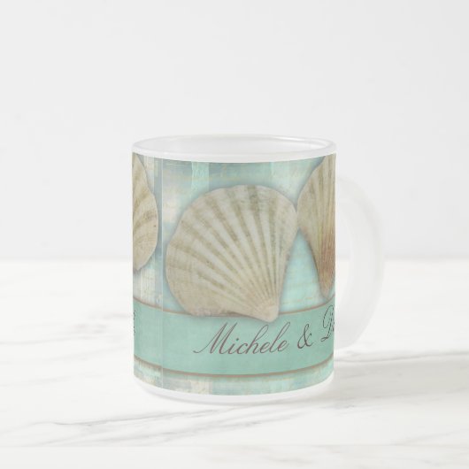 Fertigen Sie Ihren eigenen Seashellentwurf Mattglastasse (VorderseiteRechts)