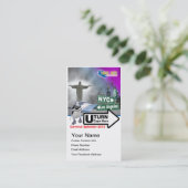 Fertigen Sie Ihren Sally die Pinguin Visitenkarte (Stehend Vorderseite)