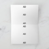 FERTIGEN SIE KARTE BESONDERS AN (Innenseite)