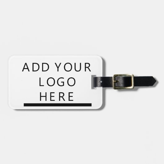 Fertigen Sie Logo kundenspezifisch an Gepäckanhänger (Vorderseite horizontal)