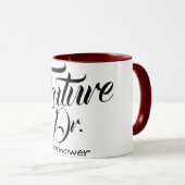 fertigen Sie medizinische lustige Tasse Dr. name (VorderseiteRechts)