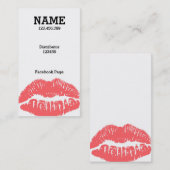 Fertigen Sie MICH besonders an! Hellrosa Visitenkarte (Vorne/Hinten)