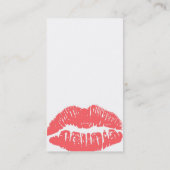 Fertigen Sie MICH besonders an! Hellrosa Visitenkarte (Rückseite)