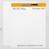 Fertigen Sie MICH kulinarisches Koch Santoku Briefkopf (Vorne/Hinten)