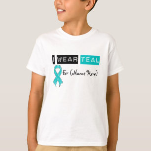 Fertigen Sie mich tragen aquamarines T-Shirt