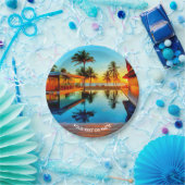 Fertigen Sie mit Ihrem eigenen Text und Ihrem Foto Pappteller (Party)