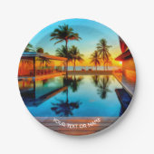 Fertigen Sie mit Ihrem eigenen Text und Ihrem Foto Pappteller (Vorderseite)