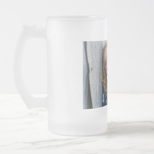 Fertigen Sie mit Ihrem Foto besonders an Mattglas Bierglas (Links)