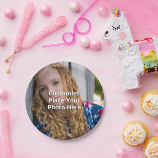 Fertigen Sie mit Ihrem Foto besonders an Pappteller (Party)