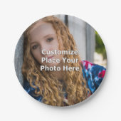 Fertigen Sie mit Ihrem Foto besonders an Pappteller (Vorderseite)