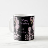 Fertigen Sie nobles Diva-Mädchen - Rosa besonders Kaffeetasse (Vorderseite Links)