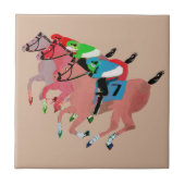 Fertigen Sie Pferderennen-Entwurf besonders an Fliese (Vorderseite)
