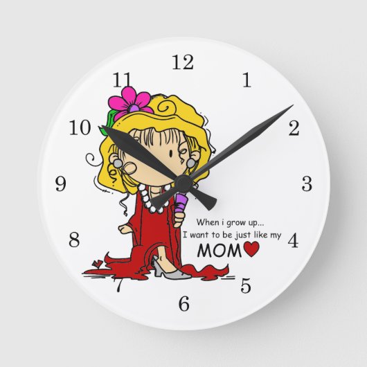 Fertigen Sie Produkt besonders an Runde Wanduhr (Vorderseite)