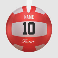 Fertigen Sie roten Volleyball besonders an
