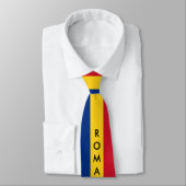 Fertigen Sie Rumänien-Flaggen-Krawatte besonders Krawatte (Gebunden)